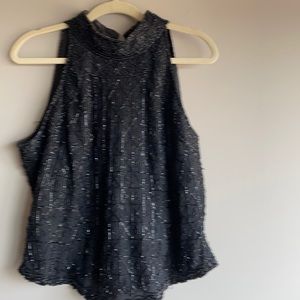 Vintage beaded halter top